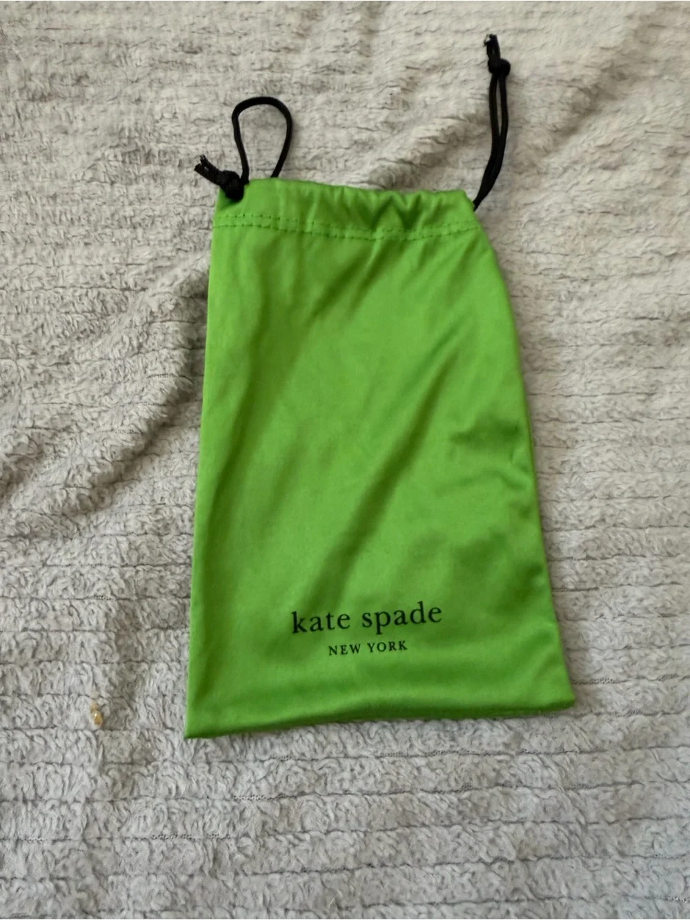 kate spade Lime Green Drawstring sunglasses Pouch